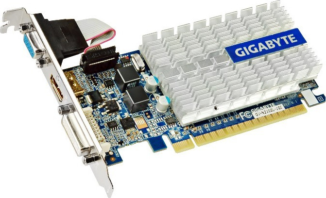 GIGABYTE GeForce 210 1GB DDR3 64bit Silent Graphics Card  Rev.1.1 New